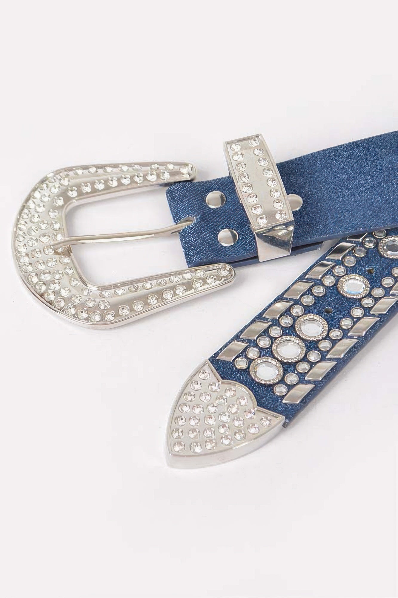 Rhinestone Metal Studded Multi Metal Belt | Mixtshop LLC