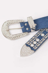 Rhinestone Metal Studded Multi Metal Belt | Mixtshop LLC
