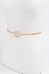 Rhinestone Metal Chain Belt | Mixtshop LLC