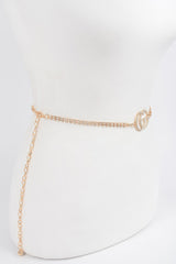 Rhinestone Metal Chain Belt | Mixtshop LLC