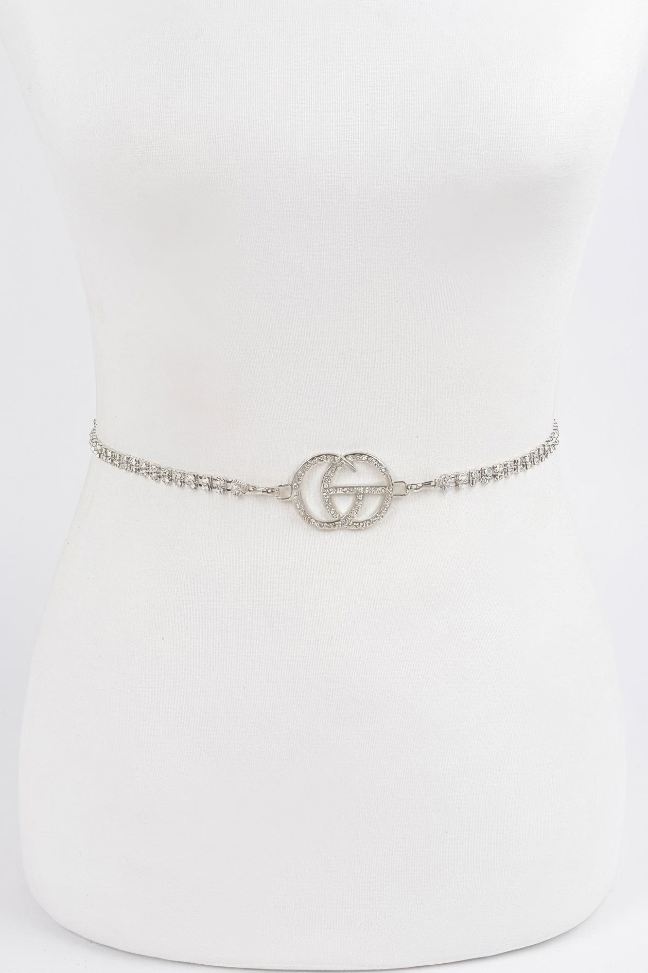 Rhinestone Metal Chain Belt | Mixtshop LLC
