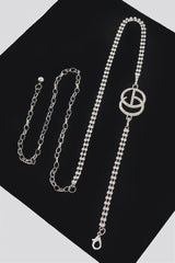 Rhinestone Metal Chain Belt | Mixtshop LLC