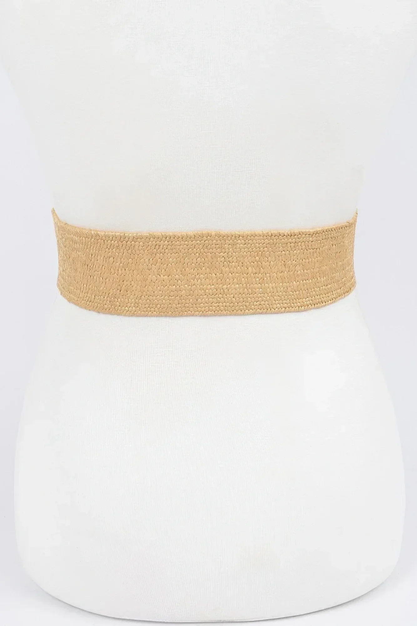 Faux Straw Elastic Two Buckles Belt | Mixtshop LLC