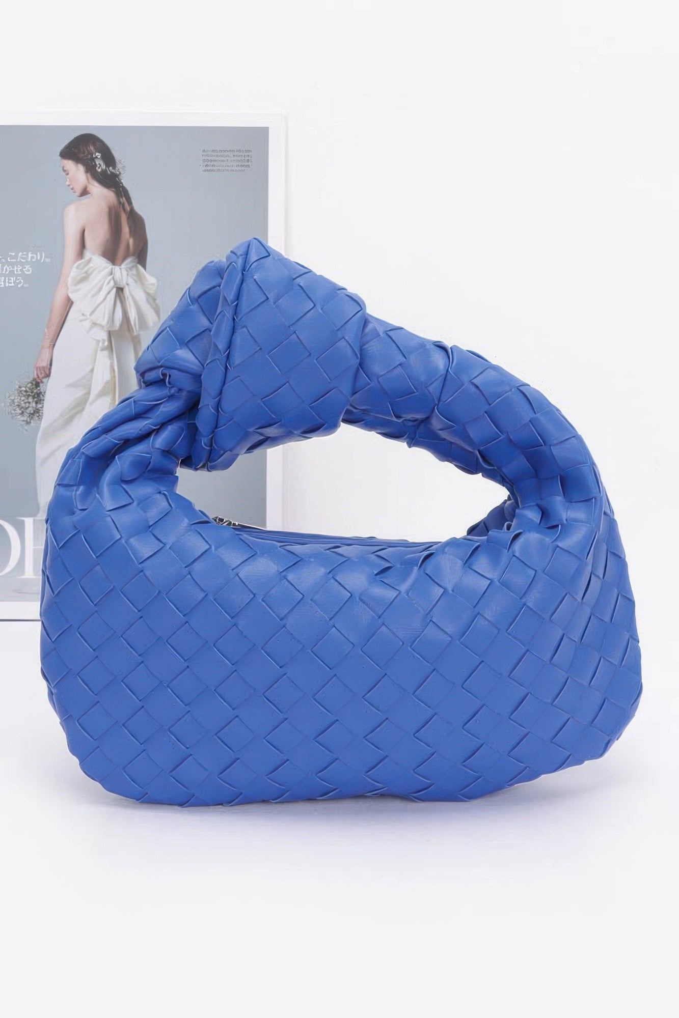 Faux Leather Braided Zip Bag | Mixtshop LLC