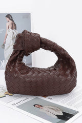 Faux Leather Braided Zip Bag | Mixtshop LLC