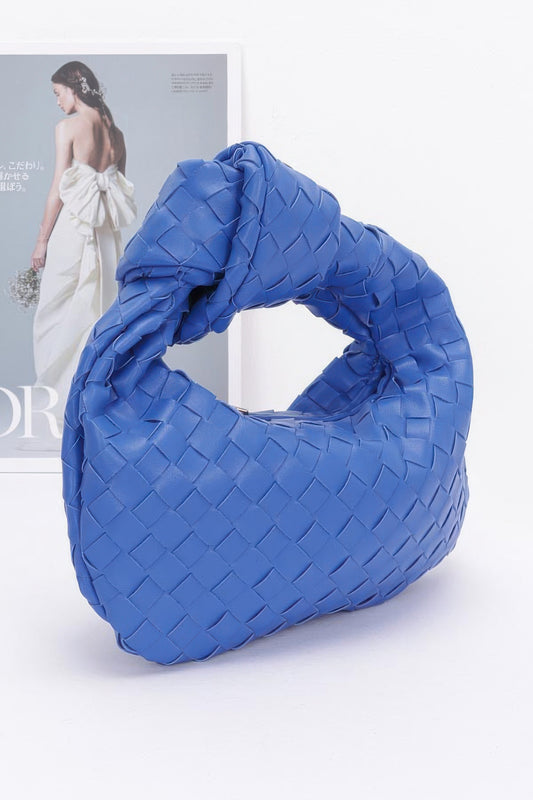 Faux Leather Braided Zip Bag | Mixtshop LLC