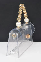 Transparent Ccb Handle Flap Clutch | Mixtshop LLC