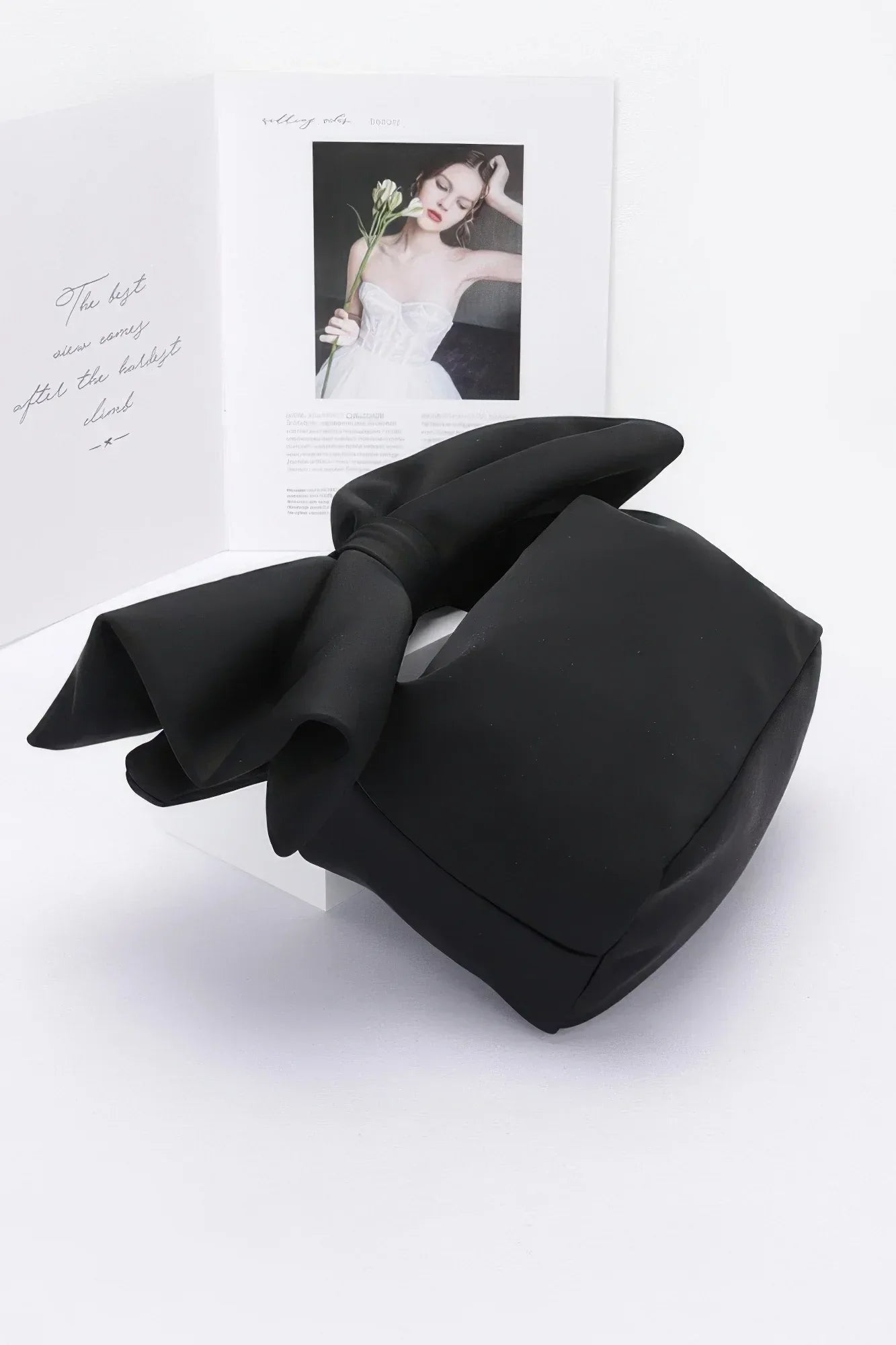 Nylon Bow Handle Women's Clutch Bag | Mixtshop LLC