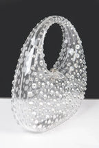 Rhinestone Hot Fix Clear Acrylic Clutch | Mixtshop LLC
