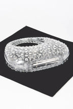 Rhinestone Hot Fix Clear Acrylic Clutch | Mixtshop LLC