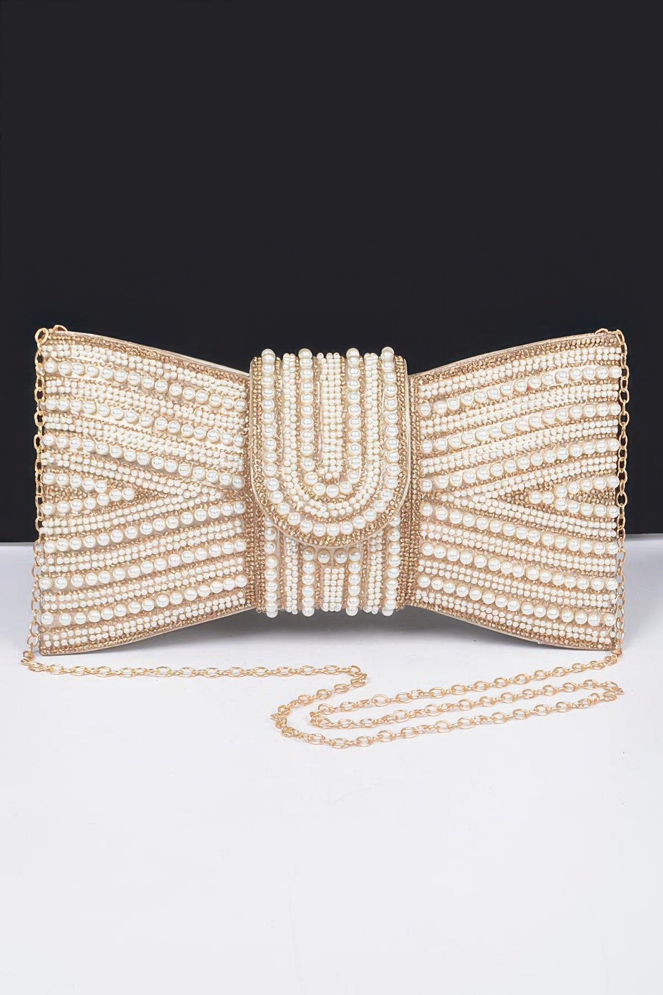Rhinestone And Pearl Party Clutch | Mixtshop LLC