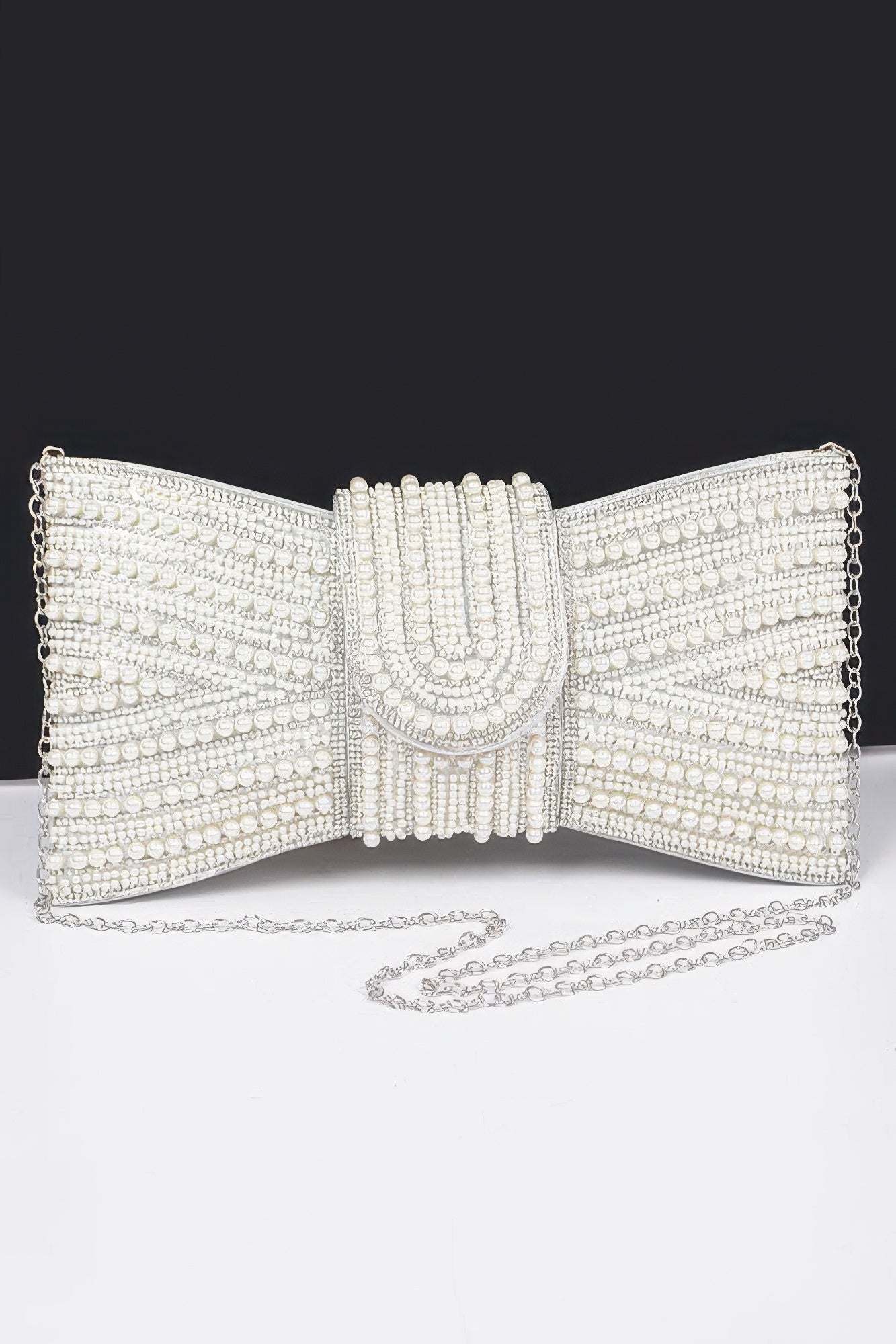 Rhinestone And Pearl Party Clutch | Mixtshop LLC