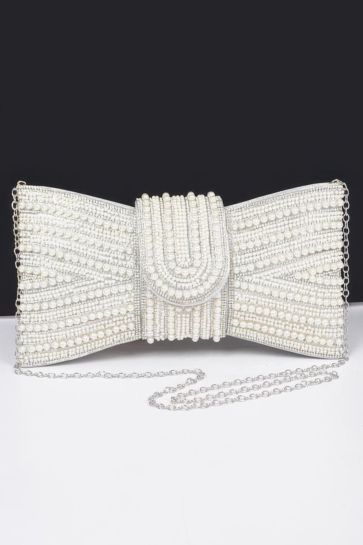 Rhinestone And Pearl Party Clutch | Mixtshop LLC