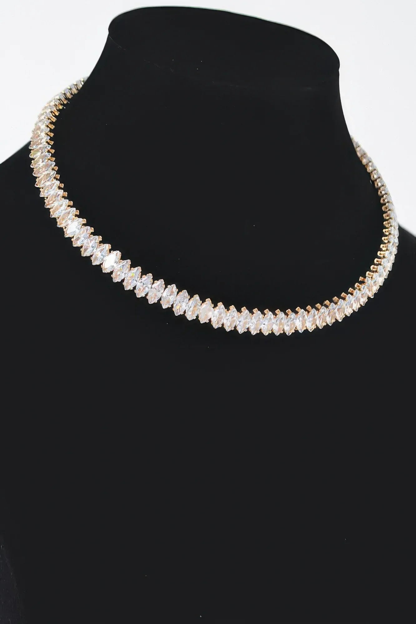 Cubic Zirconia Choker Necklace Secondary image
