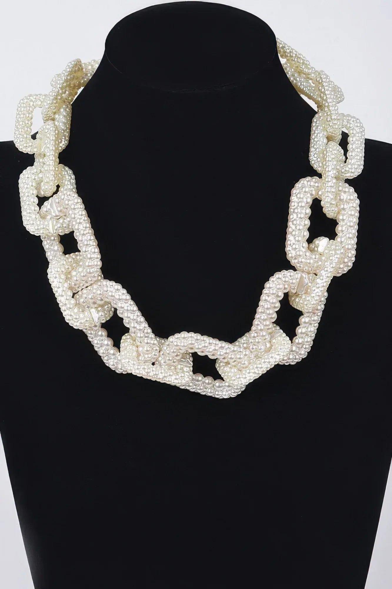 Faux Pearl Link Chain Necklace | Mixtshop LLC Main image