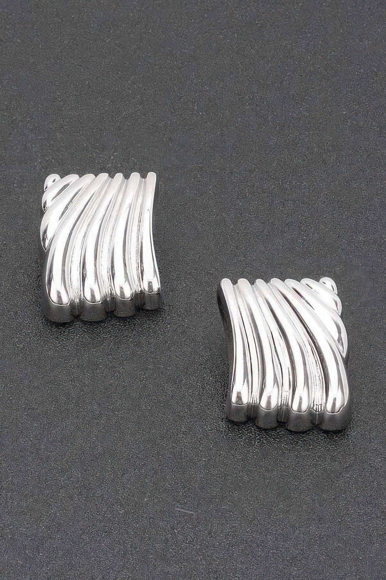 Gold Plated Metal Earring | Mixtshop LLC Main image
