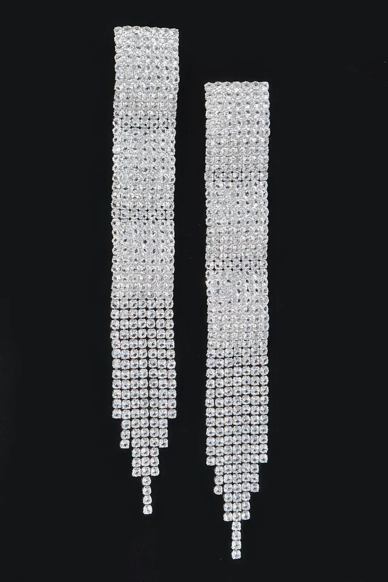 Rhinestone Fringe Earring | Mixtshop LLC Main image