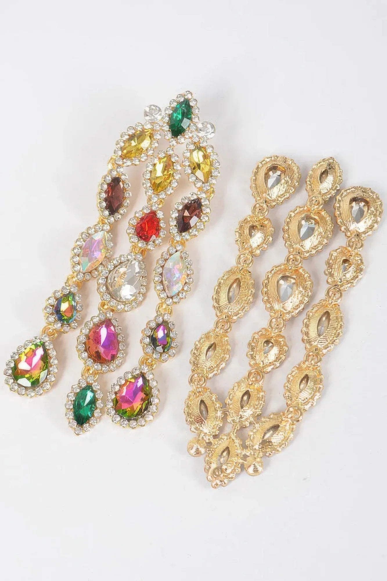 Rhinestone Fringe Earring Secondary image