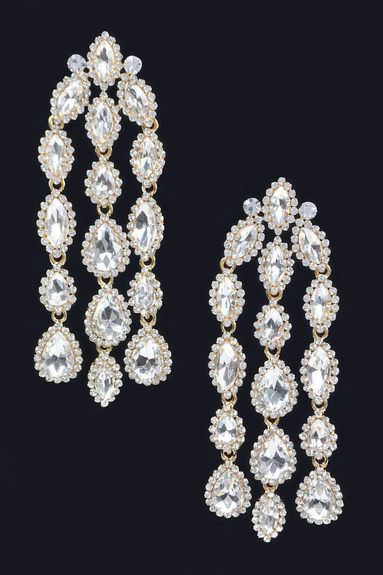 Rhinestone Fringe Earring | Mixtshop LLC