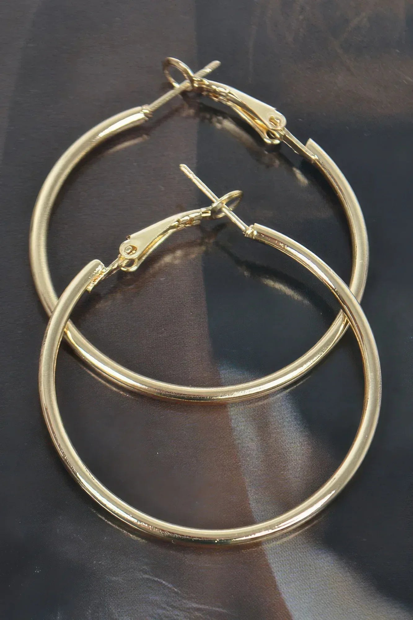 Metal 40mm Hoop Earring | Mixtshop LLC Main image