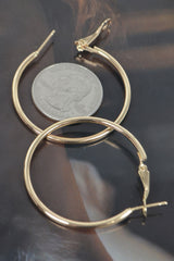 Metal 40mm Hoop Earring | Mixtshop LLC