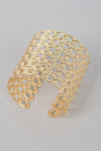 Wide Chain Metal Cuff Bracelet | Mixtshop LLC
