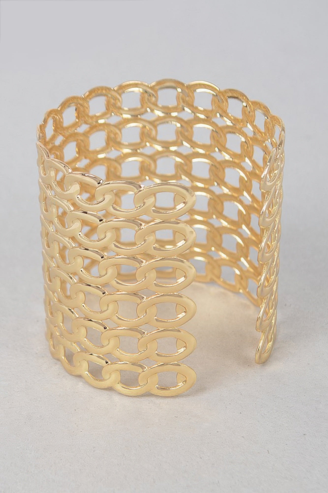 Wide Chain Metal Cuff Bracelet | Mixtshop LLC