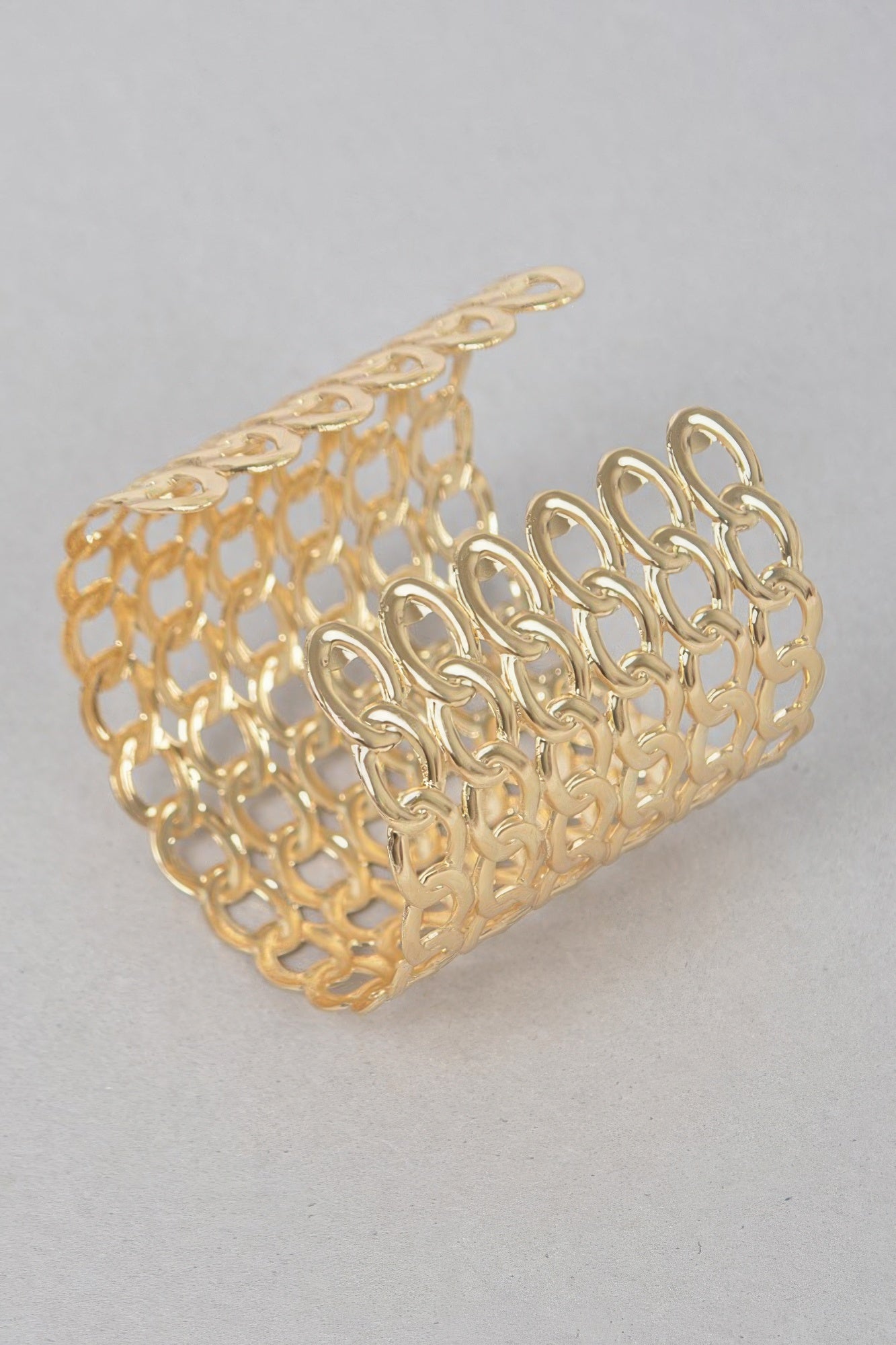 Wide Chain Metal Cuff Bracelet | Mixtshop LLC