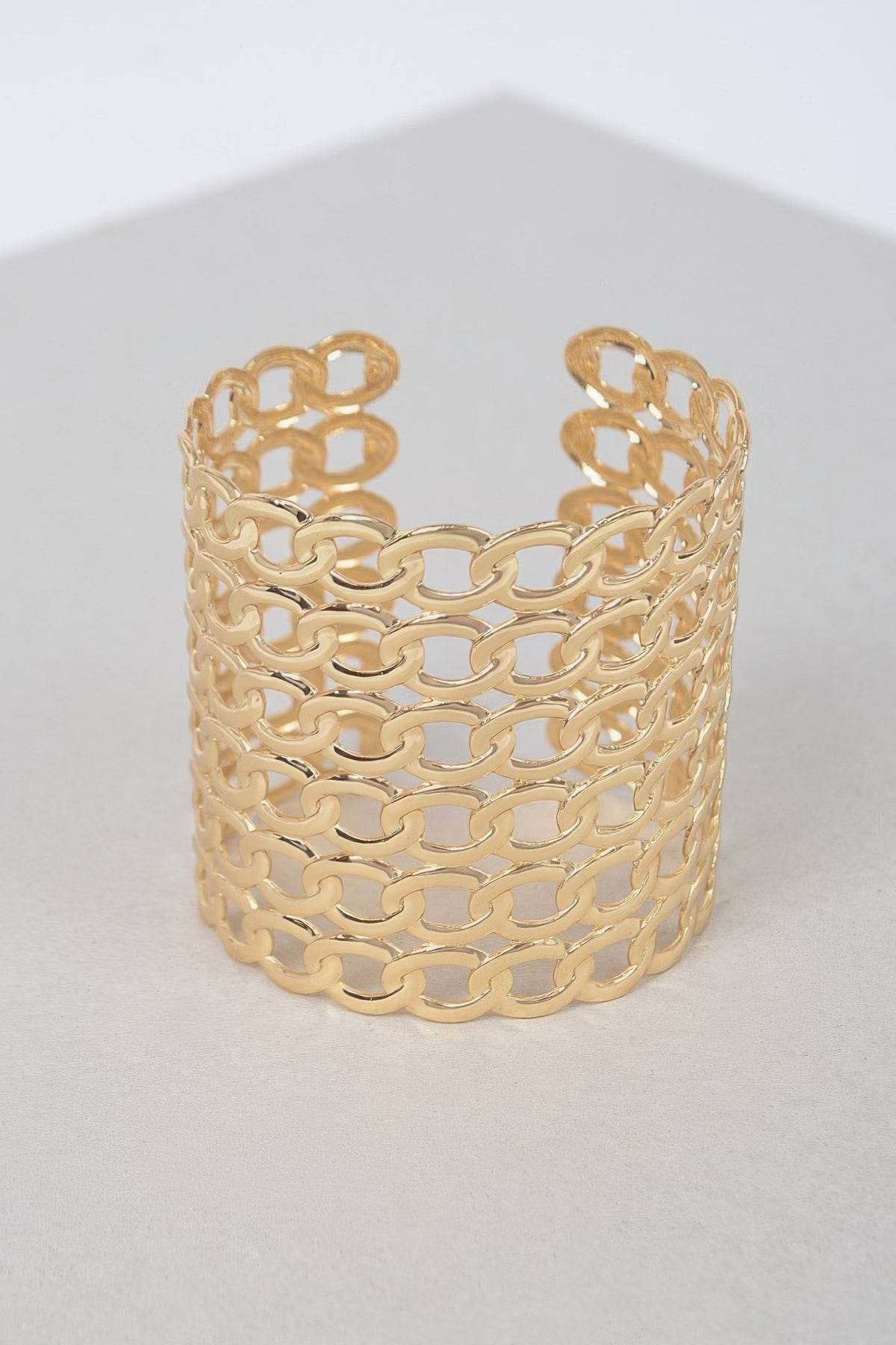 Wide Chain Metal Cuff Bracelet | Mixtshop LLC