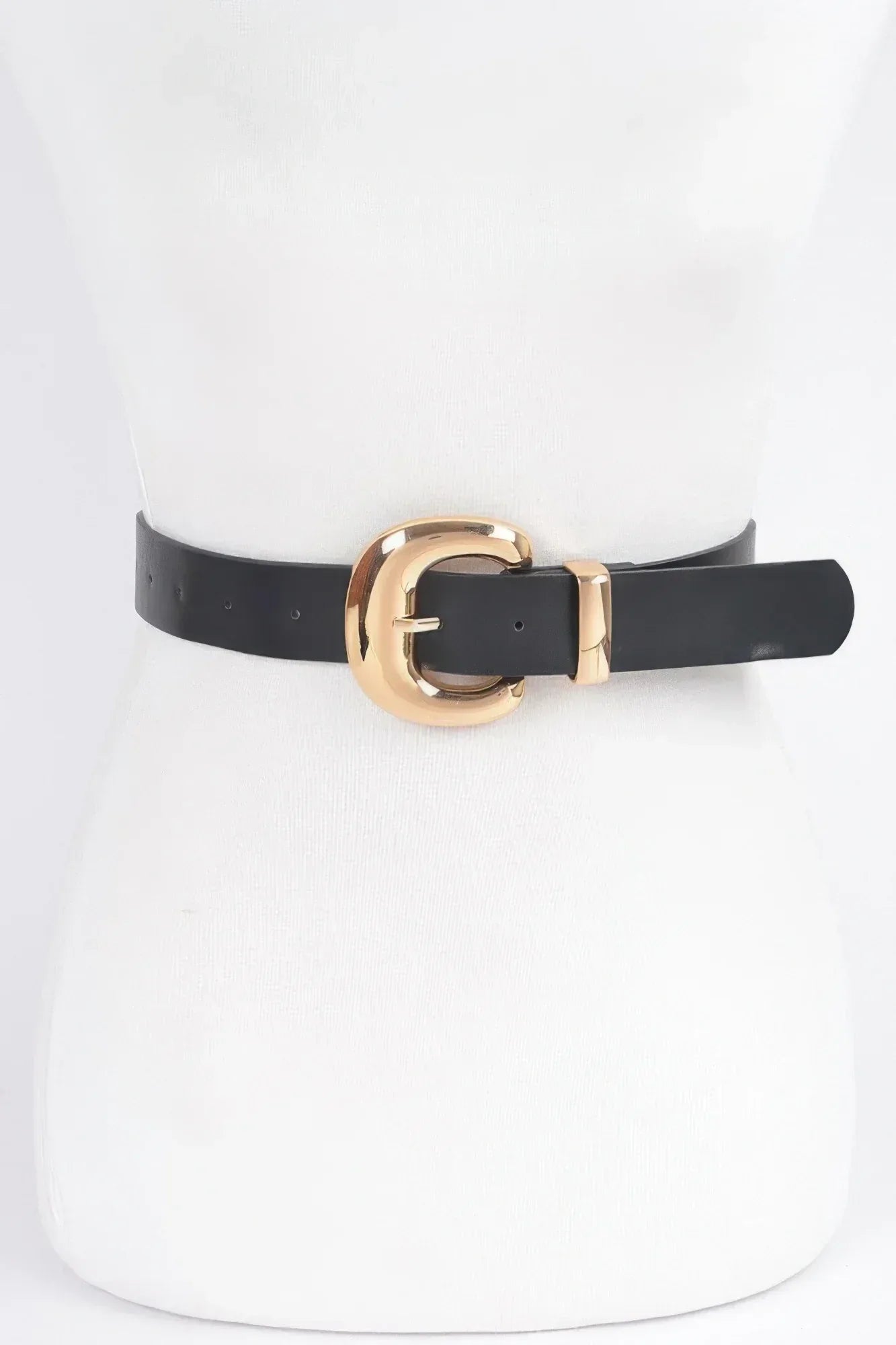 Faux Leather Metal Buckle Belt | Mixtshop LLC Main image