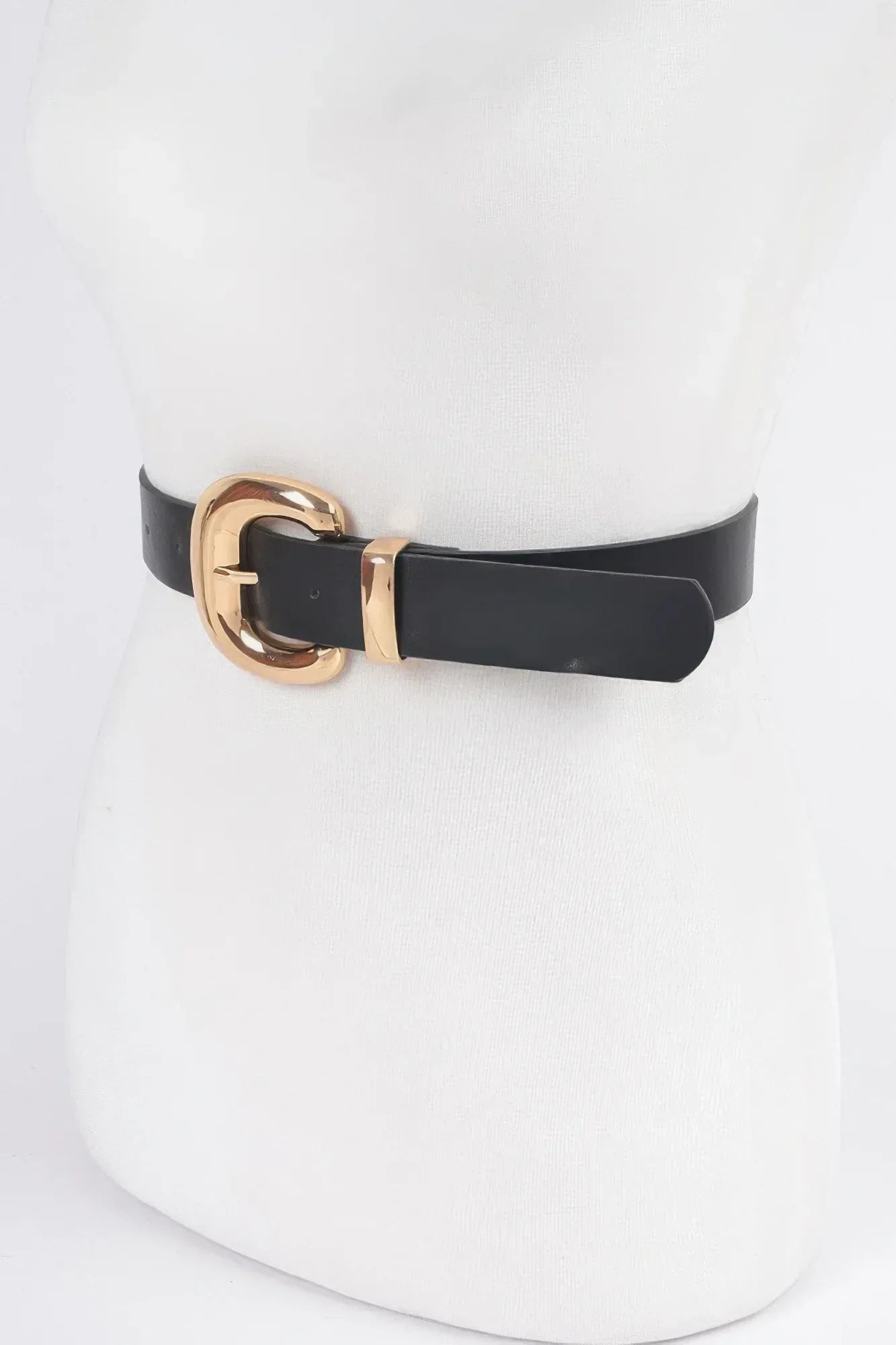 Faux Leather Metal Buckle Belt Secondary image