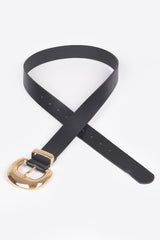 Faux Leather Metal Buckle Belt | Mixtshop LLC