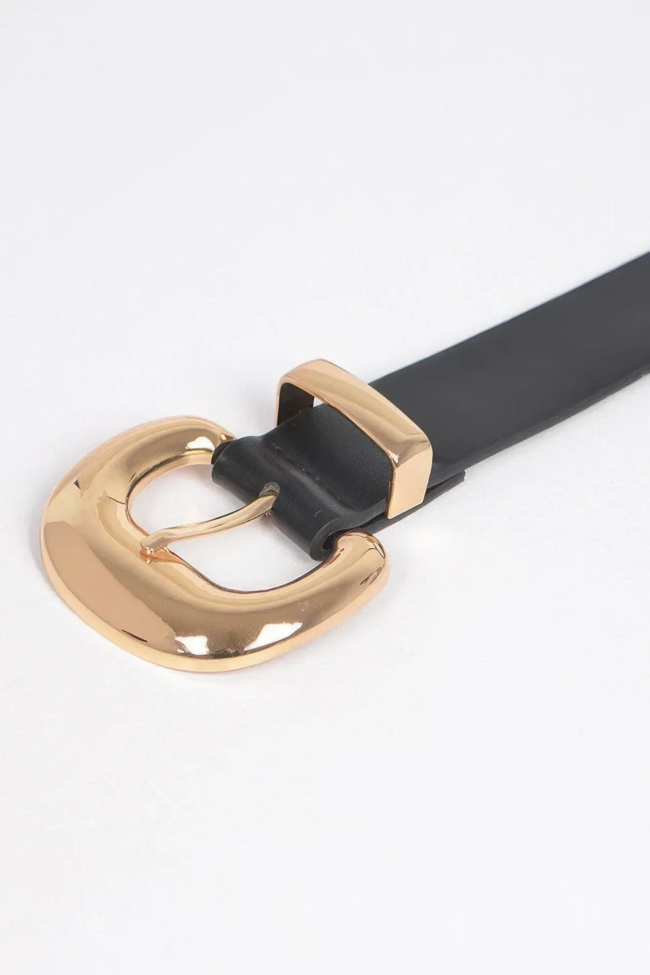 Faux Leather Metal Buckle Belt | Mixtshop LLC