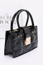 Embossed Enamel Handle Clutch | Mixtshop LLC