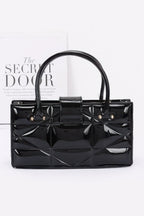 Embossed Enamel Handle Clutch | Mixtshop LLC