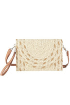 Mixed Color Detail Straw Clutch & Crossbody Bag | Mixtshop LLC