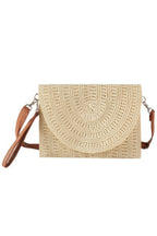 Woven Pattern Straw Clutch & Crossbody Bag | Mixtshop LLC
