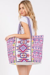 Boho Print Fringe Tote Bag | Mixtshop LLC