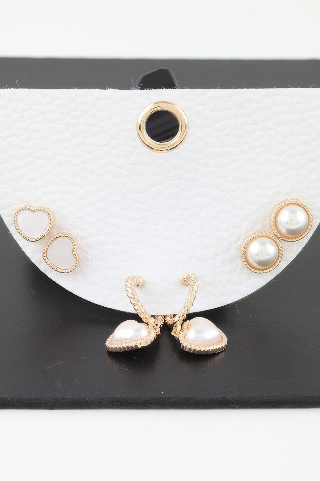 Vintage Pearl Hearts Earrings Set | Mixtshop LLC