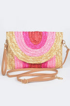Straw Coloful Envelope Clutch | Mixtshop LLC