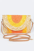 Straw Coloful Envelope Clutch | Mixtshop LLC