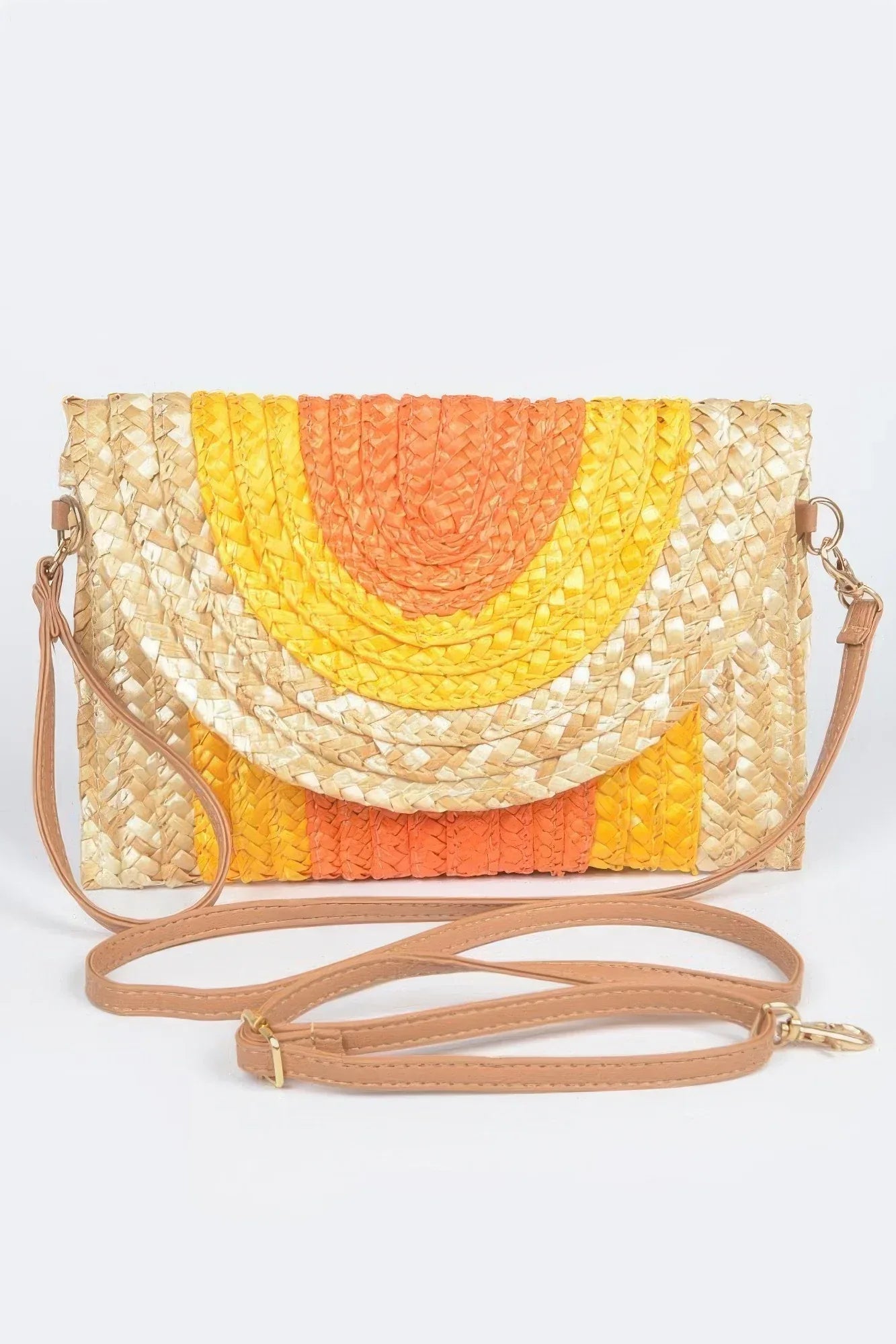 Straw Coloful Envelope Clutch | Mixtshop LLC