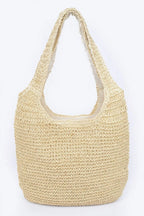 Faux Straw Hobo Bag | Mixtshop LLC