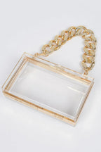 Transparent Hard Case W/stoned Chain | Mixtshop LLC