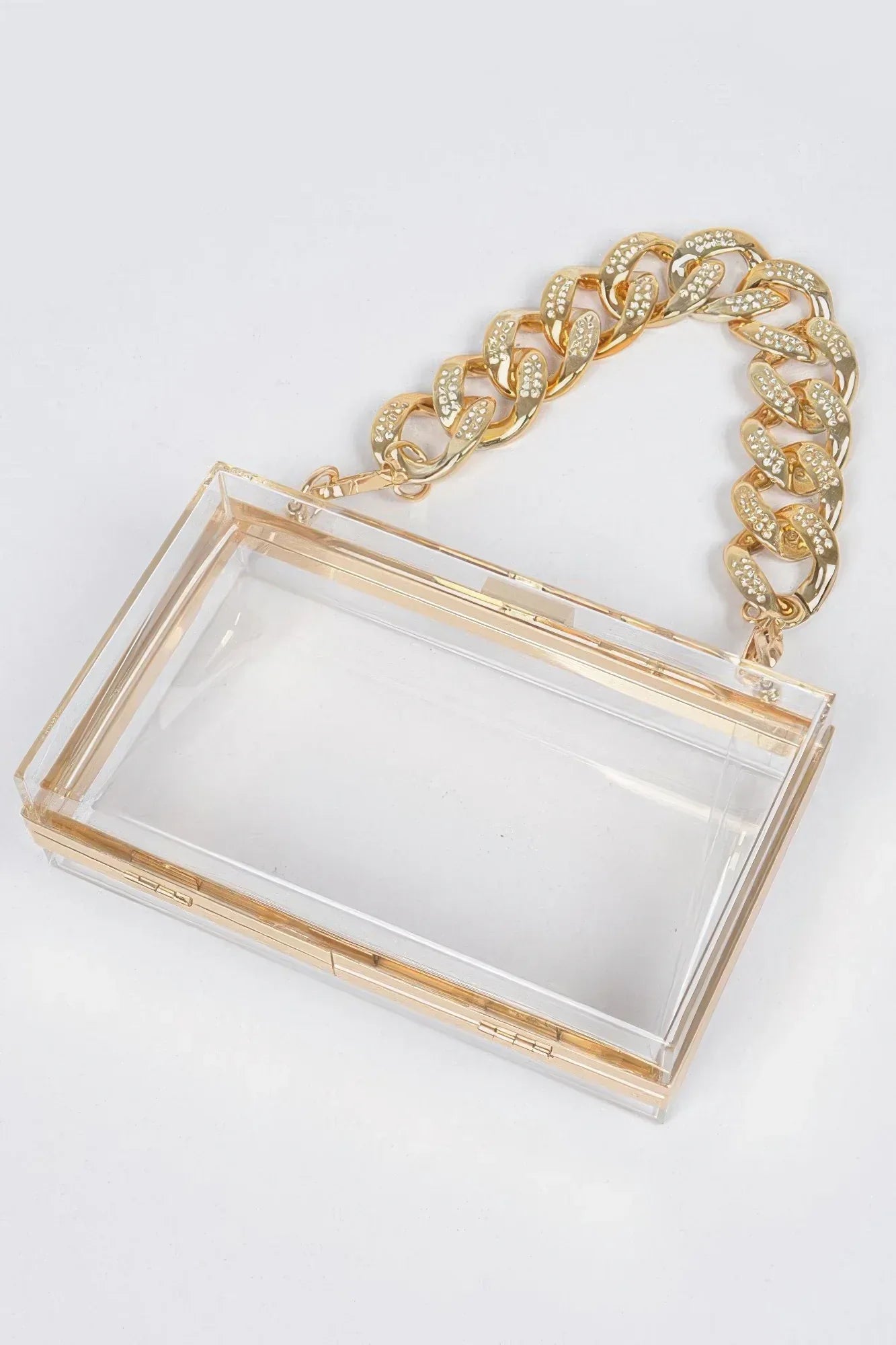 Transparent Hard Case W/stoned Chain | Mixtshop LLC