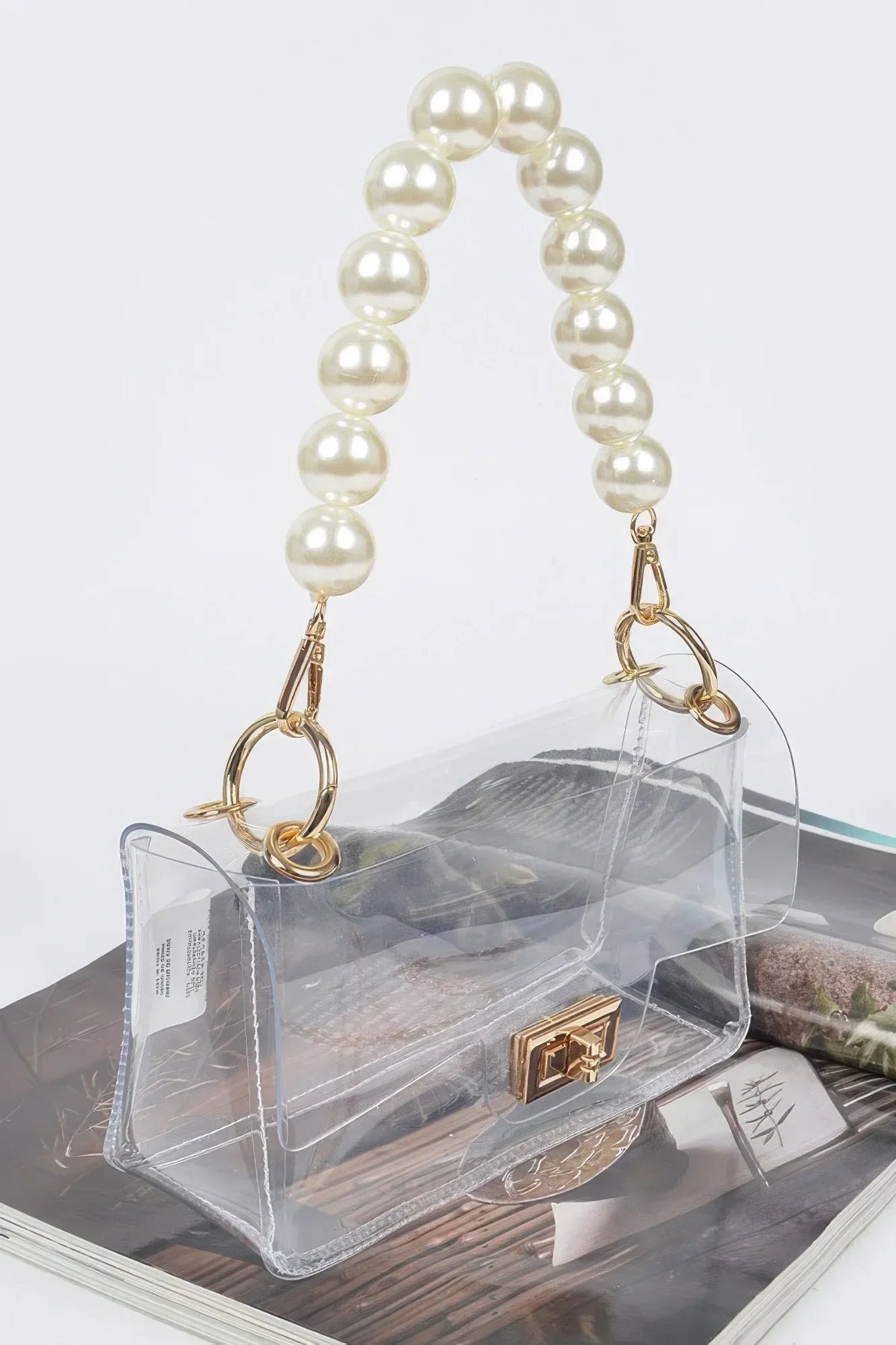 Transparent Cross Body Bag W Clear Chain | Mixtshop LLC