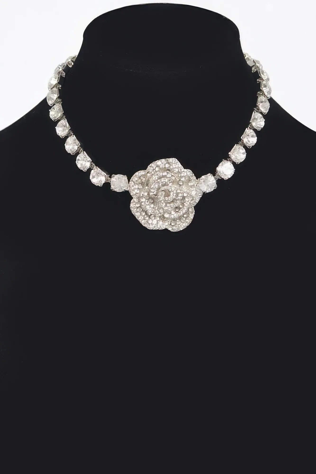 Rhinestone Flower Choker | Mixtshop LLC Main image