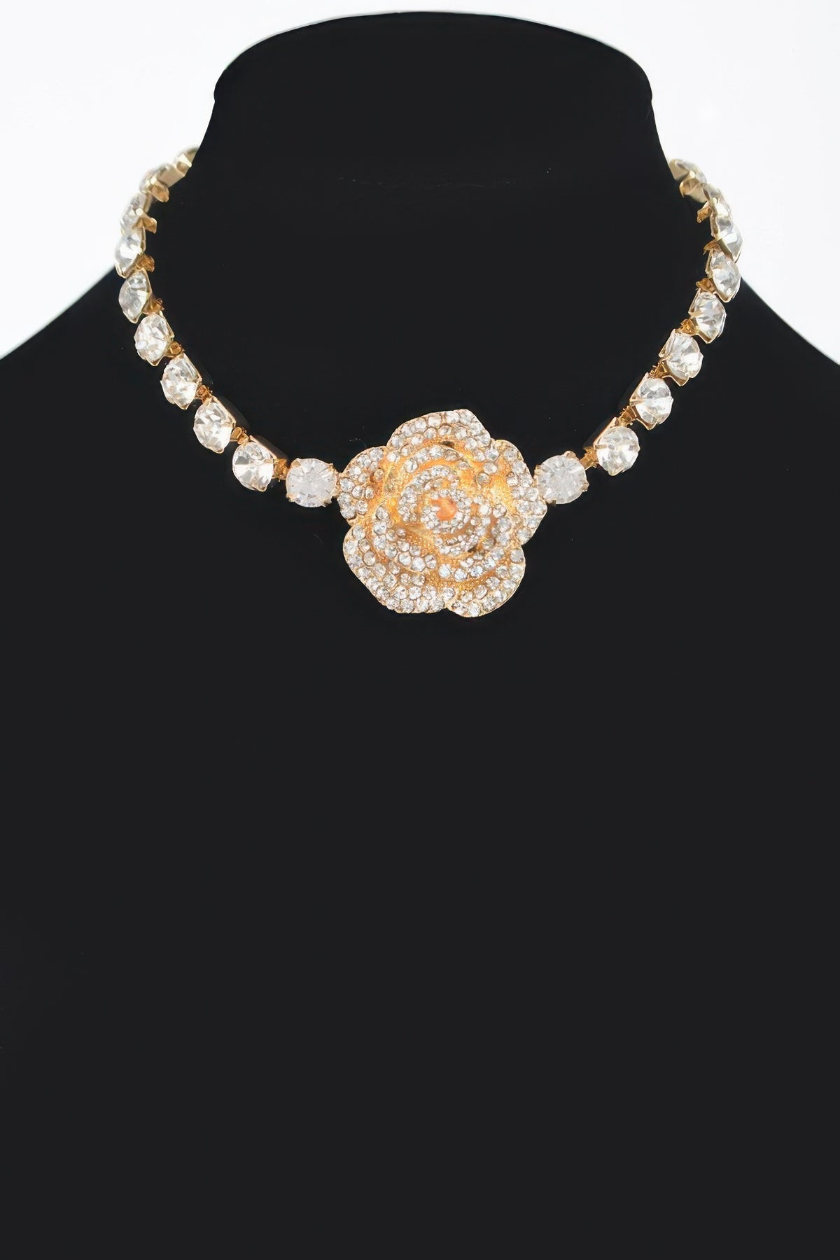 Rhinestone Flower Choker | Mixtshop LLC