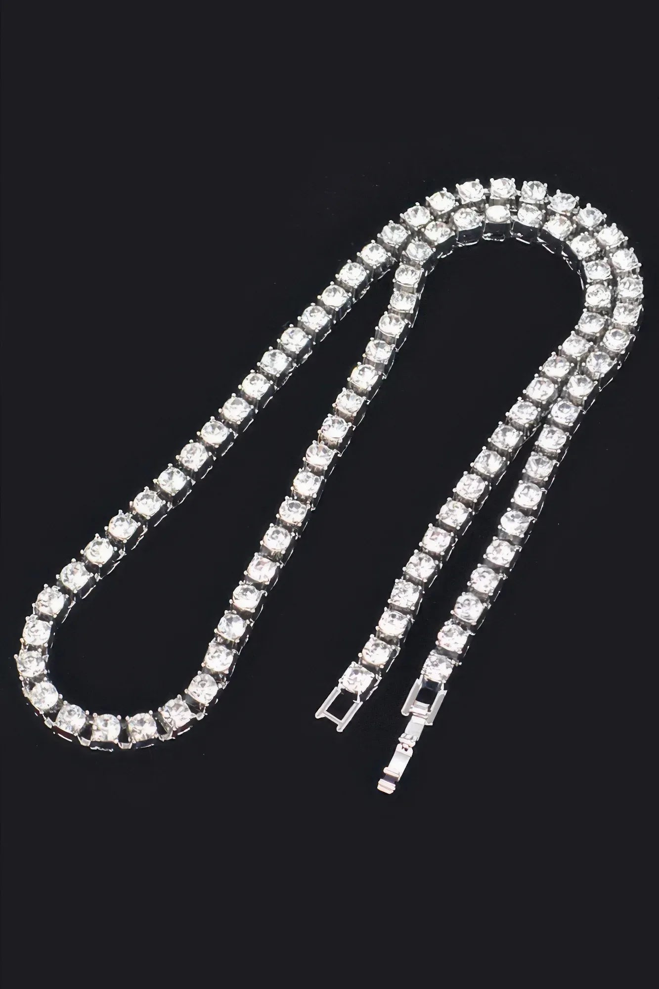 Rhinestone Chain Layered Necklace Chain Secondary image