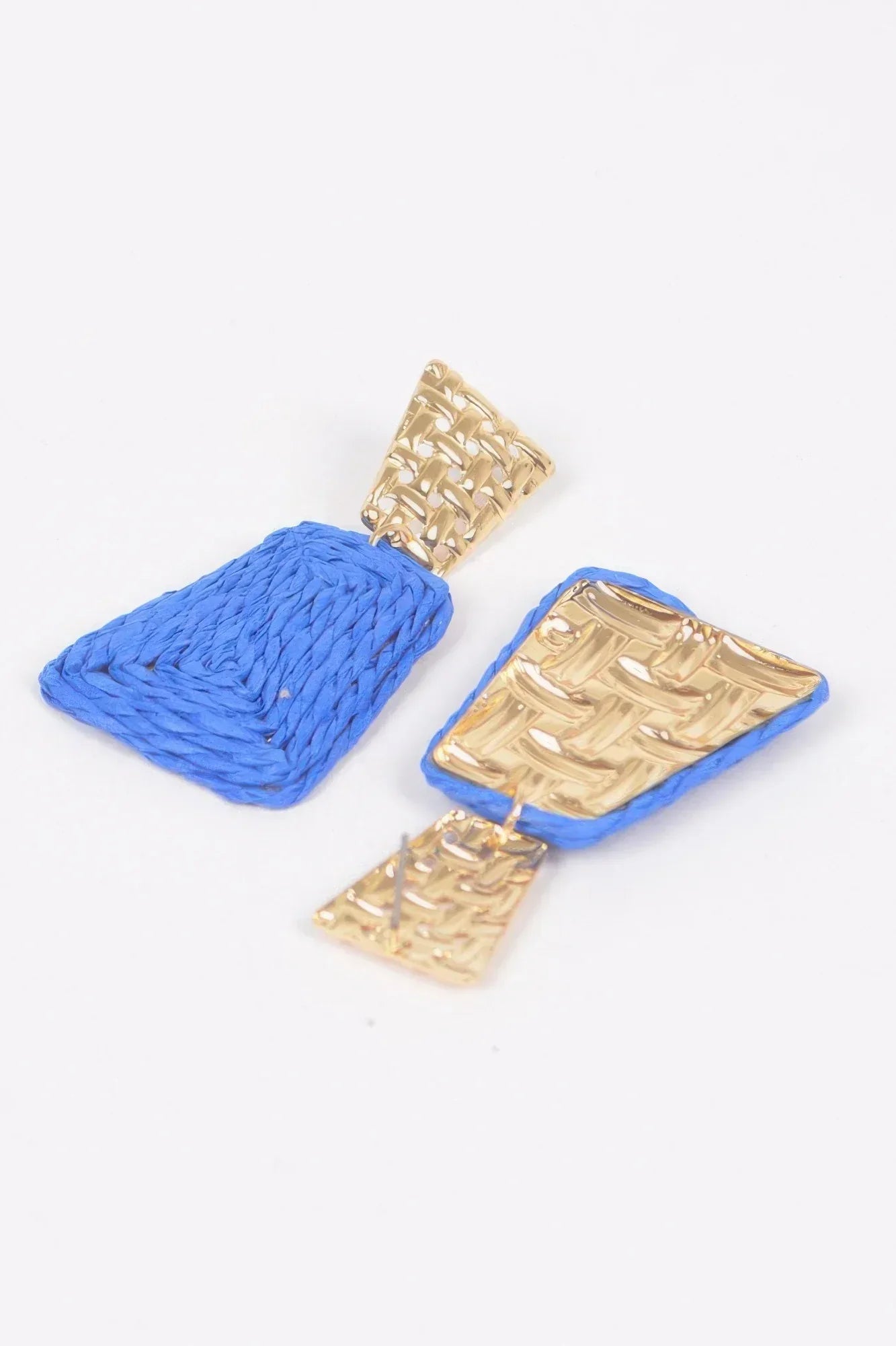 Faux Straw Dangling Earring Secondary image